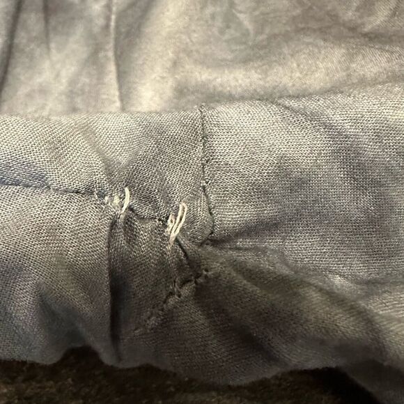 PARSLEY & SAGE Women's Cotton Embroidered Ruffle Button Down Shirt Blue Small - Picture 14 of 15